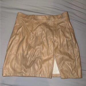 SHEIN Tan Mini Skirt